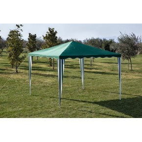 Gazebo 3x3 Verde in Acciaio da Esterno Giardino Campeggio Economico Terrazzo