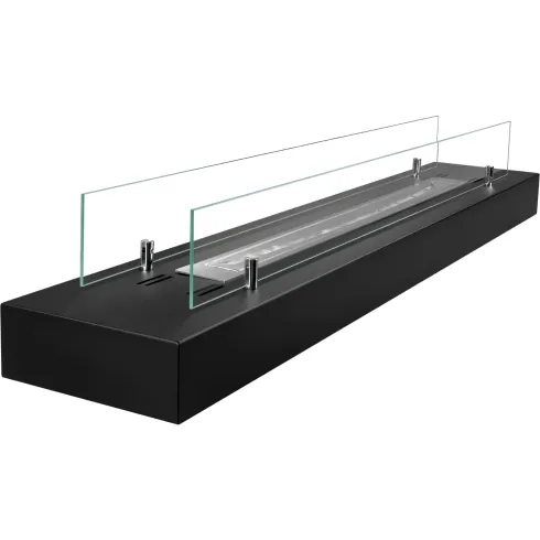 Camino a Bioetanolo da Appoggio 120 cm 3 kW Nero da Interno Esterno