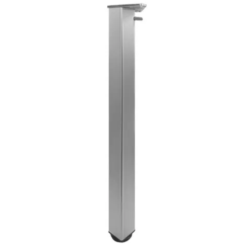 Tavolo Rotondo da Pranzo 90x90 cm Antracite Satinato Gambe Regolabili