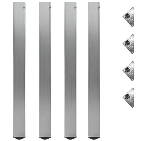 Tavolo Rotondo da Pranzo 120x120 cm Antracite Satinato Gambe Regolabili