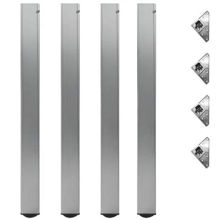 Tavolo Rotondo da Pranzo 120x120 cm Antracite Satinato Gambe Regolabili