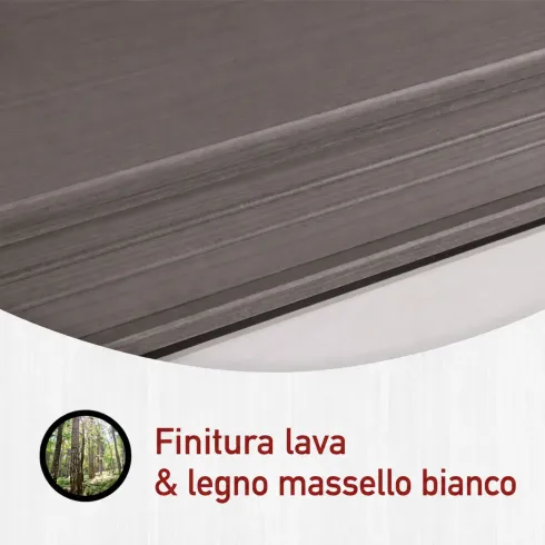 Cassettiera per Camera da Letto 5 Cassetti in Legno Bianco Grigio