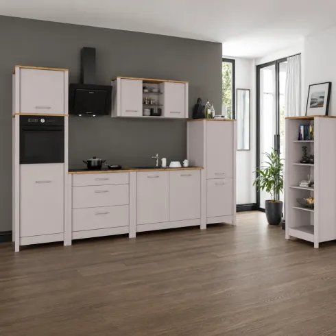 Pensile Cucina Singolo Beige Rovere con Anta Soft Close 70x60x60,5 cm