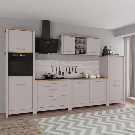 Pensile Cucina Singolo Beige Rovere con Anta Soft Close 70x60x60,5 cm