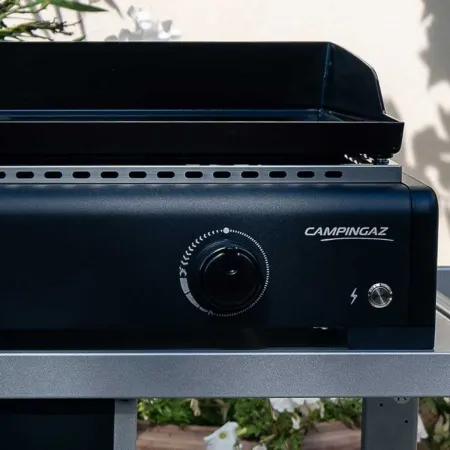 Barbecue a Gas 2 Fuochi Campingaz Piastra Smaltata Bruciatori Nero