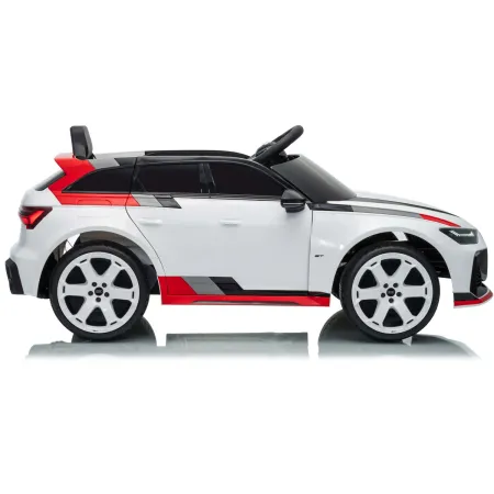 Auto Elettrica Bambini Audi RS6 GT Bianco 12V con LED Radiocomando