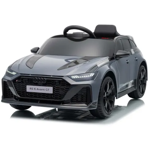 Auto Elettrica Bambini Audi RS6 GT Grigio 12V con LED Radiocomando