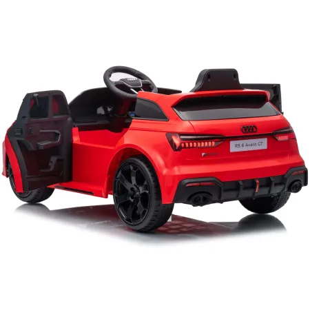 Auto Elettrica Bambini Audi RS6 GT Rosso 12V con LED Radiocomando