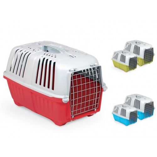 Trasportino per Cani Gatti Taglia Piccola Trasporto Auto Animali Aereo Plastica