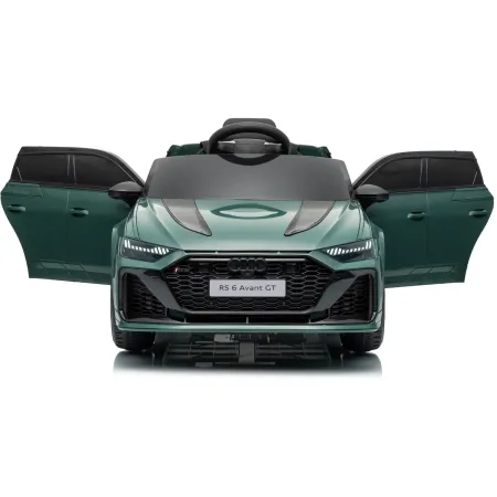 Auto Elettrica Bambini Audi RS6 GT Verde 12V con LED Radiocomando