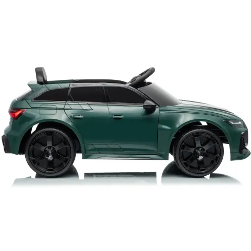 Auto Elettrica Bambini Audi RS6 GT Verde 12V con LED Radiocomando
