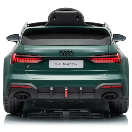 Auto Elettrica Bambini Audi RS6 GT Verde 12V con LED Radiocomando