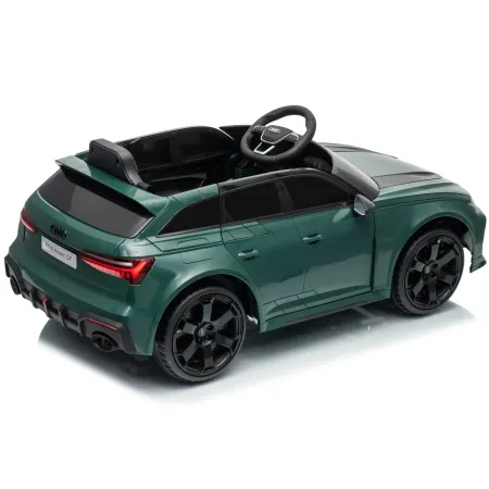 Auto Elettrica Bambini Audi RS6 GT Verde 12V con LED Radiocomando