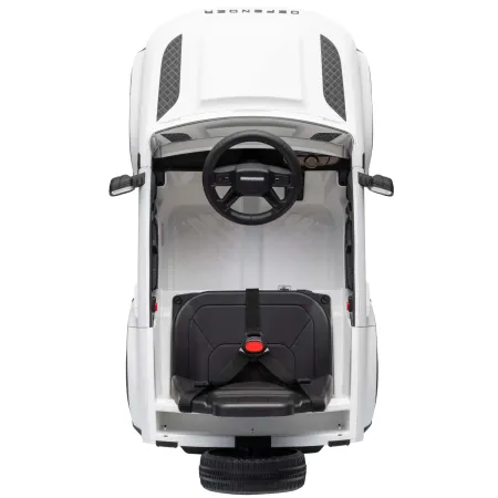 Defender Small Macchina Elettrica per Bambini 12V Bianco MP3 Luci LED