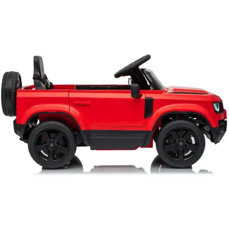 Defender Small Macchina Elettrica per Bambini 12V Rosso MP3 Luci LED
