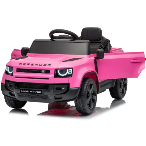Defender Small Macchina Elettrica per Bambini 12V Rosa MP3 Luci LED