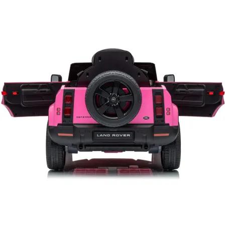 Defender Small Macchina Elettrica per Bambini 12V Rosa MP3 Luci LED
