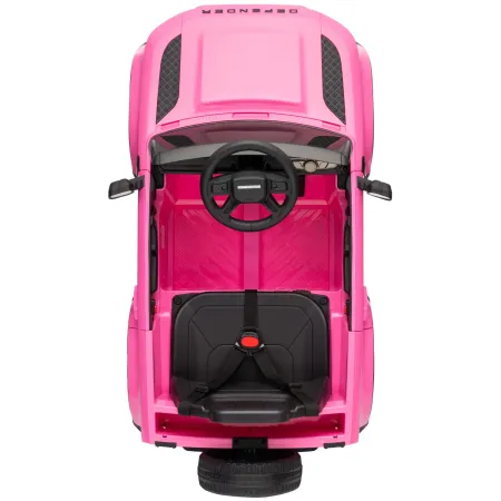 Defender Small Macchina Elettrica per Bambini 12V Rosa MP3 Luci LED