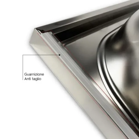 Lavandino Lavello da Cucina 80x50 cm 1 vasca con Gocciolatoio Destro