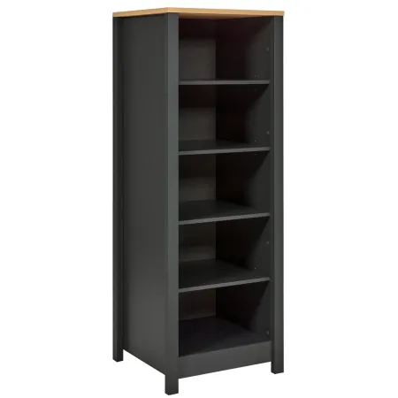 Cucina Componibile 430 cm Legno Antracite Rovere 6 Mobili Coordinati