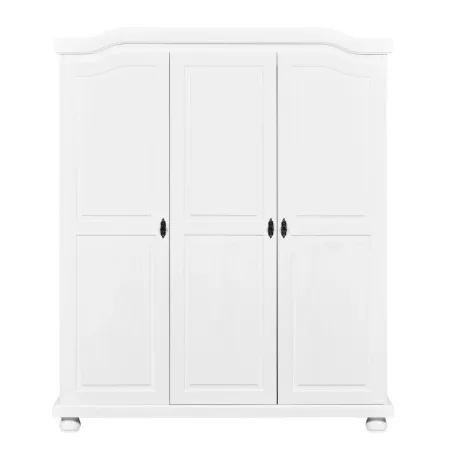 Armadio a 3 Ante Bianco Legno Appendiabiti Mobile Camera Letto Cabina Guardaroba