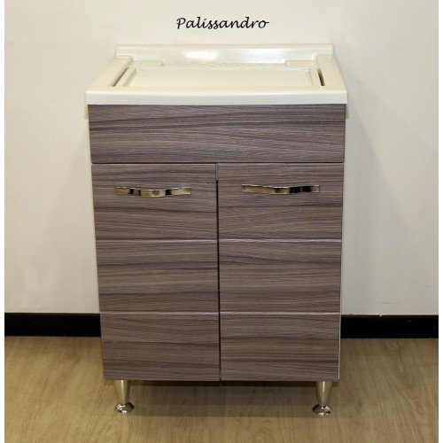 Lavatoio in Resina 60x50 Mobile 2 Ante Lavanderia Vasca Tavola Lavapanni Pilozzo