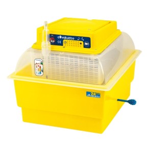 Incubatrice per 24 Uova Gallina Quaglia Ventilata Novital Covatutto con Girauova