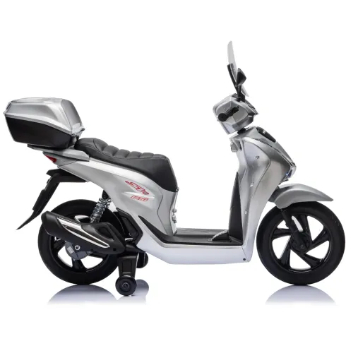 Scooter Elettrico Honda SH125 M 12V Moto per Bambini Grigio con Baule