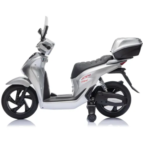 Scooter Elettrico Honda SH125 M 12V Moto per Bambini Grigio con Baule