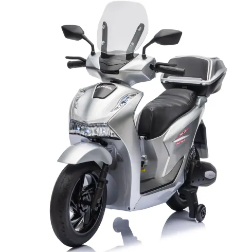 Scooter Elettrico Honda SH125 M 12V Moto per Bambini Grigio con Baule