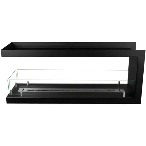 Camino Bioetanolo Trifacciale da Incasso 120x30x50 cm 3 kW Nero
