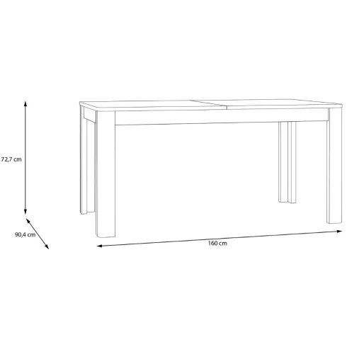 Tavolo da Pranzo Allungabile 160-207 cm Rettangolare Rovere 8 Posti