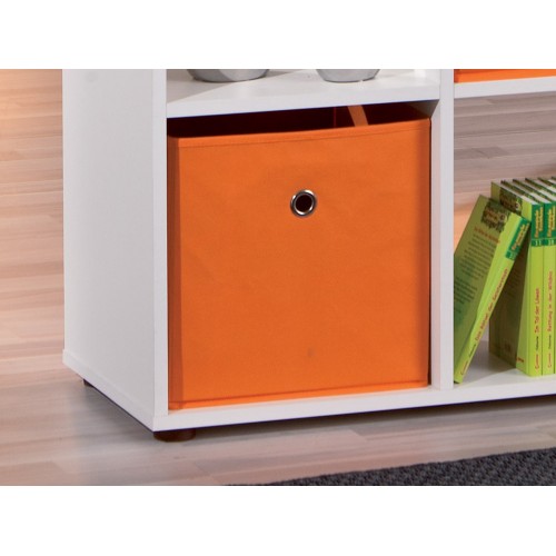 Libreria Scaffale Bianca Cubi Moderna Divisorio Stanza Parete Bifacciale Legno