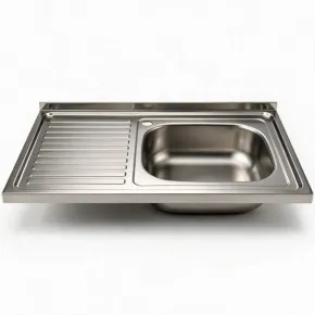 Lavello Lavandino da Cucina 80x50 cm 1 vasca con Gocciolatoio Sinistro