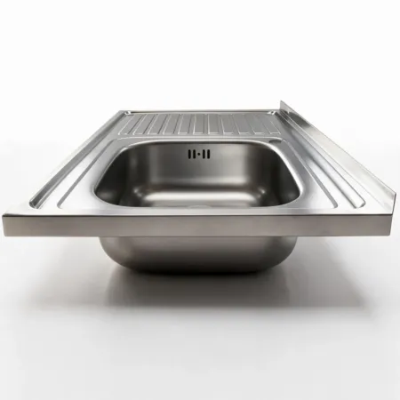 Lavello Lavandino da Cucina 80x50 cm 1 vasca con Gocciolatoio Sinistro