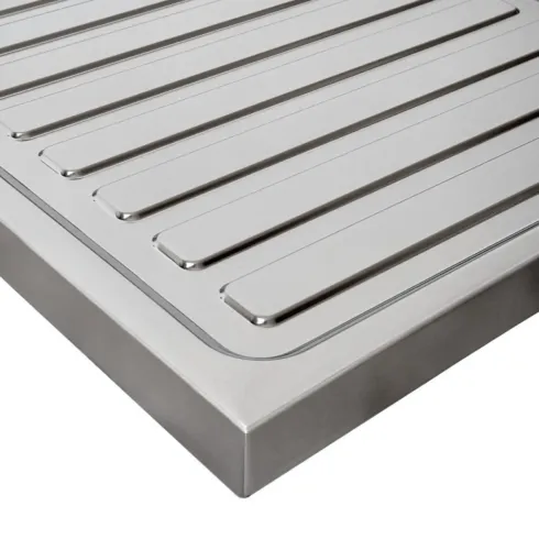 Lavello Lavandino da Cucina 80x50 cm 1 vasca con Gocciolatoio Sinistro
