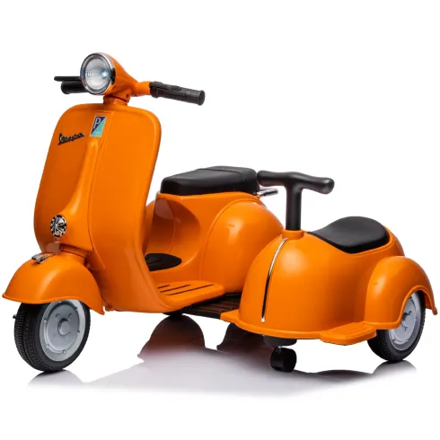 Vespa Sidecar Small Special 6V Scooter Arancione Sidecar Separabile