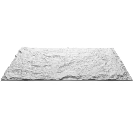 Set 10 Pannelli Effetto Pietra 3D in PU Bianco Isolante Impermeabile