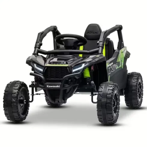 Auto Elettrica per Bambini Kawasaki Buggy 12V Nero con Radiocomando