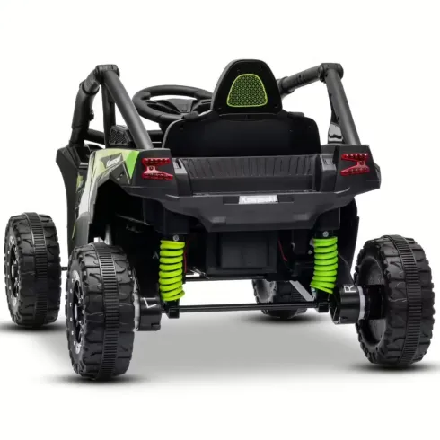 Auto Elettrica per Bambini Kawasaki Buggy 12V Nero con Radiocomando