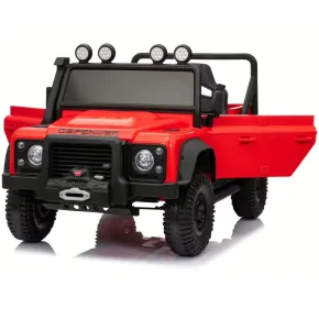Macchina Elettrica Bambini Land Rover Defender 10,8V Fuoristrada Rosso 2