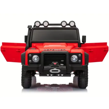 Macchina Elettrica Bambini Land Rover Defender 10,8V Fuoristrada Rosso