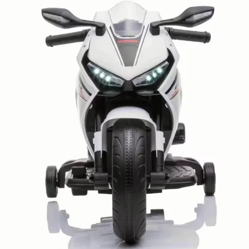 Moto Elettrica per Bambini Honda CBR1000RR 10,2V Bianco con LED