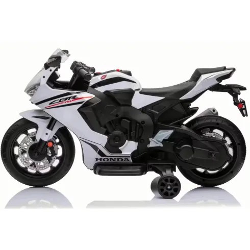 Moto Elettrica per Bambini Honda CBR1000RR 10,2V Bianco con LED