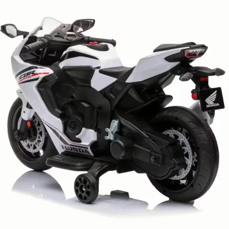 Moto Elettrica per Bambini Honda CBR1000RR 10,2V Bianco con LED