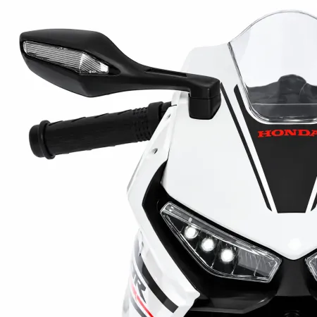 Moto Elettrica per Bambini Honda CBR1000RR 10,2V Bianco con LED