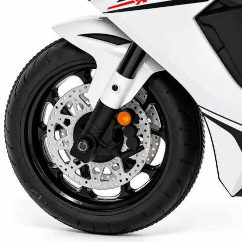 Moto Elettrica per Bambini Honda CBR1000RR 10,2V Bianco con LED