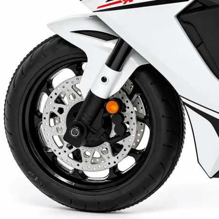 Moto Elettrica per Bambini Honda CBR1000RR 10,2V Bianco con LED