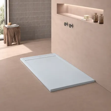 Piatto Doccia Slim Grigio Marmoresina con Piletta Scarico | BricoShop24