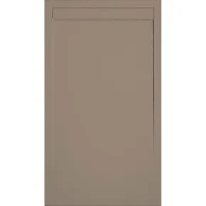 Piatto Doccia Slim Moka in Marmo Resina Filo Pavimento | BricoShop24